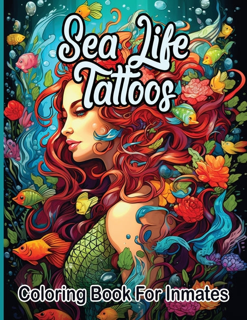 Sea Life Tattoos coloring book for inmates - MO Corrections Bookstore