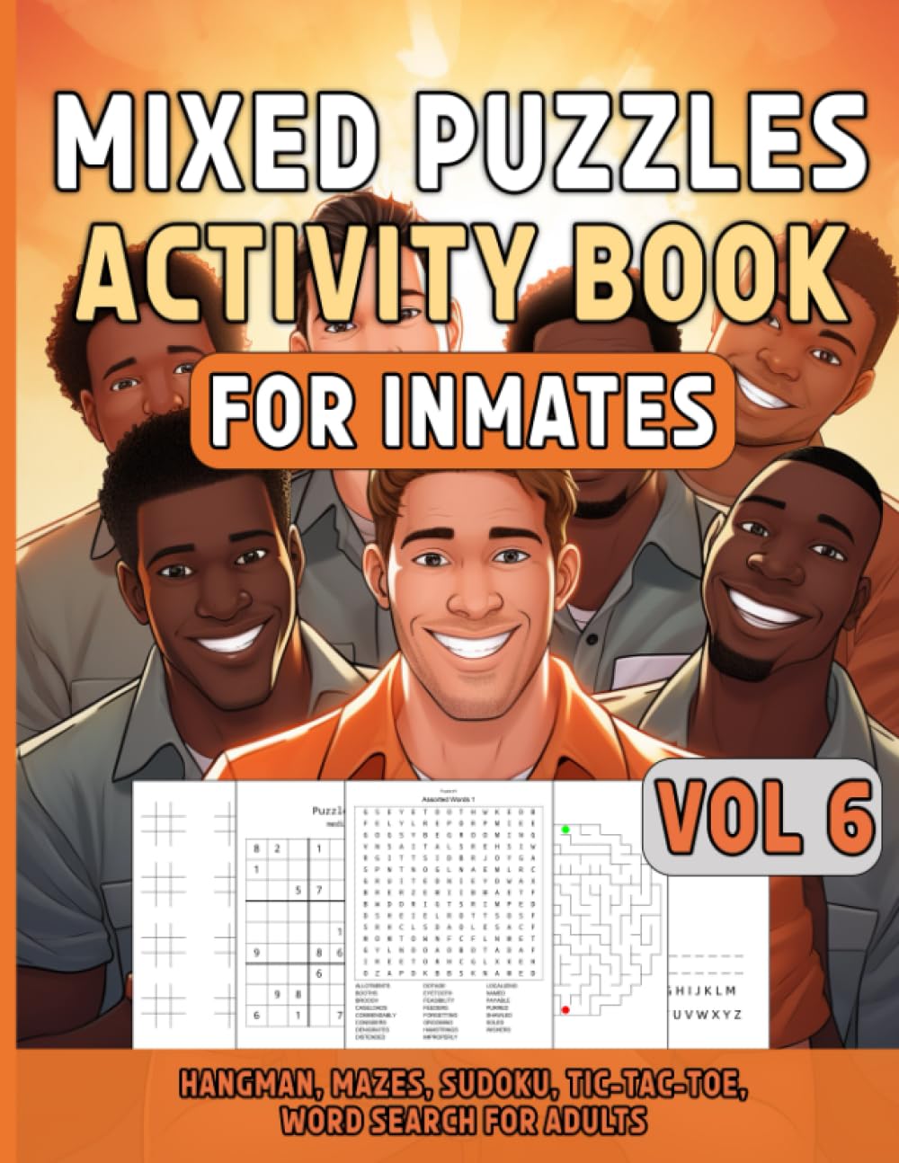 Mixed Puzzles Activity Book For Inmates Vol 6 - MO Corrections Bookstore